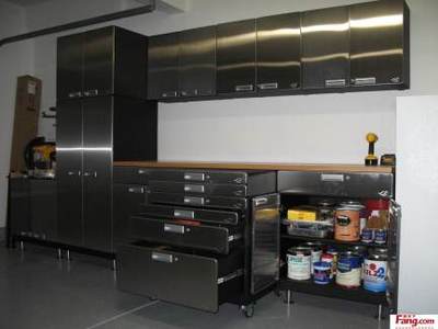 整体不锈钢橱柜效果图